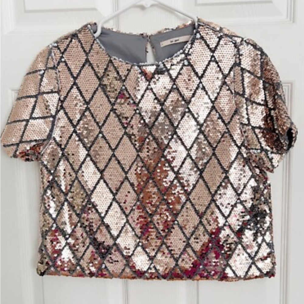 Francesca’s Mi Ami Sequin Crop Top